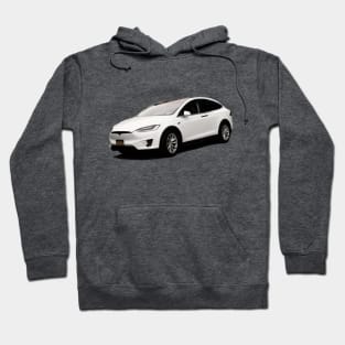 Tesla Model X Oil Painting Hoodie